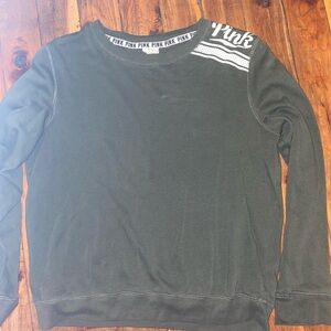 PINK Victoria's Secret Green Crewneck Sweater
